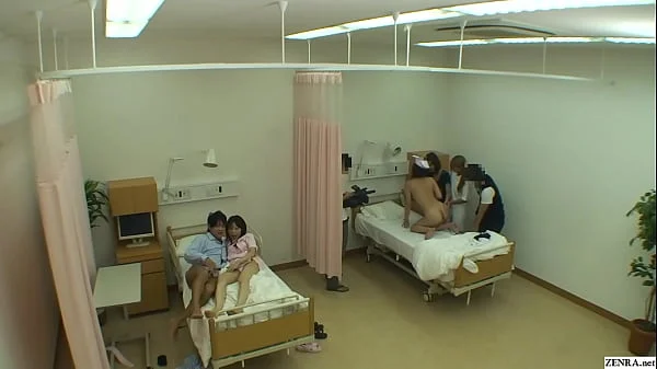 Japanese CMNF naked hospital prank TV show