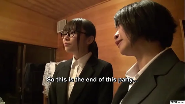 Japanese female employees take part in a cheating wives orgy