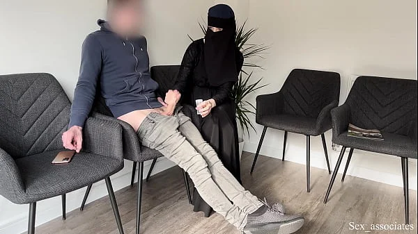 Public Dick Flash in a Hospital Waiting Room! Gorgeous muslim stranger girl caught me jerking off in a hospital and helped me get a sperm sample before the appointment.