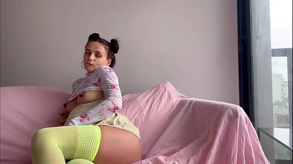 pregnant stepdaughter seduces me so that I fuck her at the 9th month of pregnancy