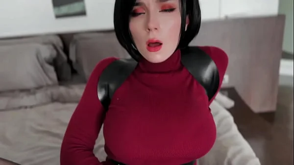 Ada Wong from Resident Evil Masturbates Wet Pussy Dildo and Crazy Orgasm - Solo Cosplay