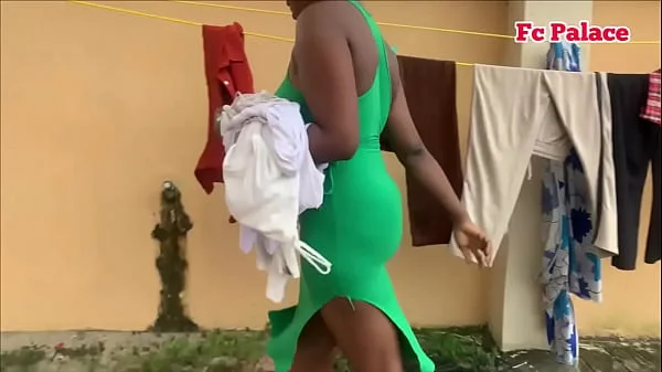 I finally fuckedmy new neighbor after I admire her at the backyard as she hangs her clothes seductively (WATCH FULL VIDEO ON RED)