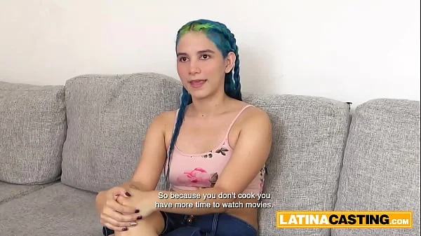 cute 18 year old egirl latina rough anal in fake job interview