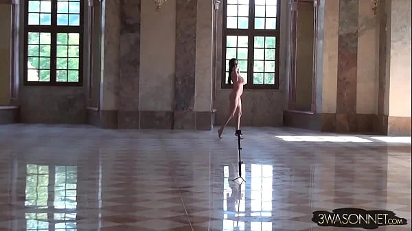 Ewa Sonnet Naked in a Monastery Colorful Version HD Full Frontal and Back Nude Walking Video