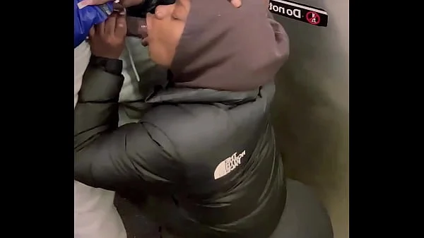 PUBLIC 11INCH BBC SUCKED FAST ON SUBWAY