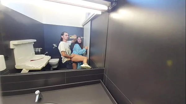 Stepmom was Fucked in the Toilet of the Shopping Center