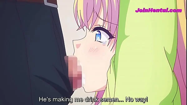 Blonde Stepsister Need To Suck Senpai Cock To Escape - Anime Hentai