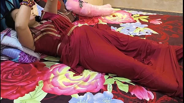 Zabardast chudai non stop red saree