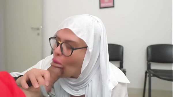 This Muslim woman is SHOCKED !!! I take out my cock in Hospital waiting room.