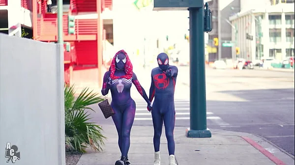 Spiderman Across The Pussy Universe Starring Ebony Mystique & Gibby The Clown