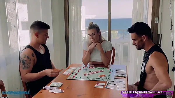 2 big cocks fucked me to pay my debts in Monopoly