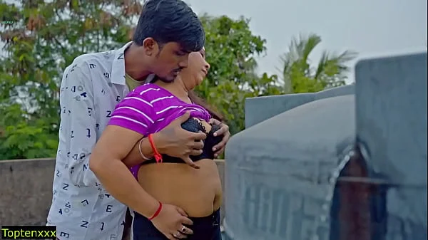 Hindi real Hot Sex at roof! Plz Don't Cum Inside pussy