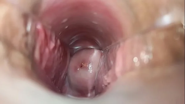 Orgasm inside the vagina close-up