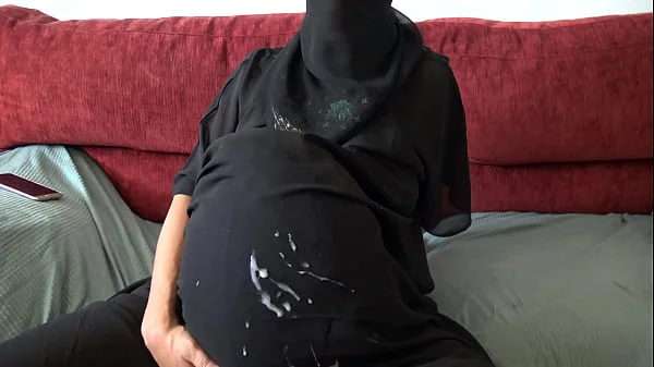 Pregnant muslim woman gets huge cumshot from stepson