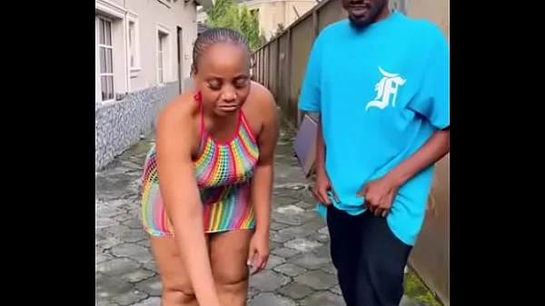 Big ass naija babe with big ass and great body in a flip Bottle Challenge where you strip for every loss