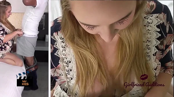 Hardcore Interracial Audition, Canadian Blonde, Green Eyes, Deepthroat, Piss, Face Fuck - Gigi JAX