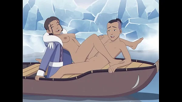 Katara and Sokka with cum inside