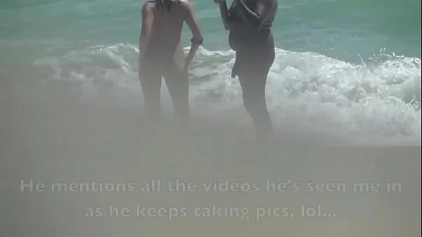 Caribbean Nude Beach Vacation Part 1 and 2 - Exhibitionist Wife Helena Price VOYEUR POV!!!