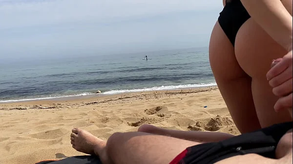 She caught us fucking at the public beach