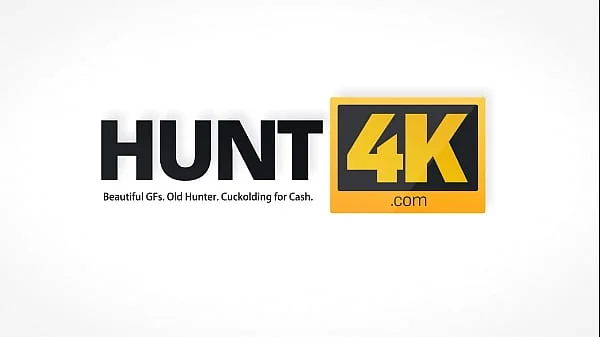 HUNT4K. Man tempts big-tittied woman into fooling around by boyfriend